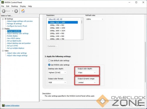 nvidia profile color